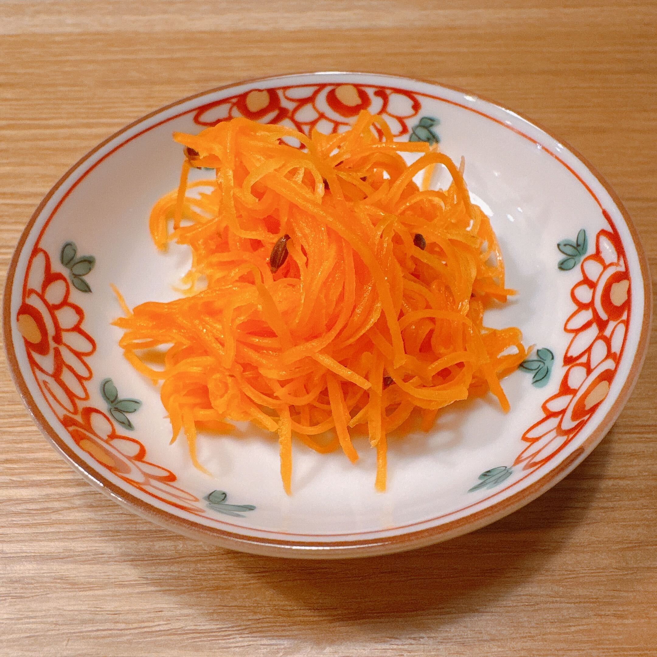 キャロットラぺの盛り付け写真